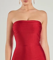 So Your Vibe Strapless A-line Mini Dress