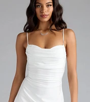 Set The Vibe Asymmetric A-Line Mini Dress