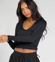 Start With The Basic V-Neck Crop Top