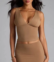 Serenade Me V-Neck Crop Top