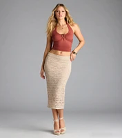Feelin' The Heat Halter Crop Top