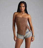 Trendy Era Sheer Mesh Tube Top