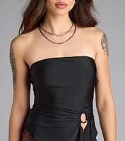 Alluring Muse Cutout Tube Top