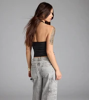 Major Vibe Plunge Halter Top