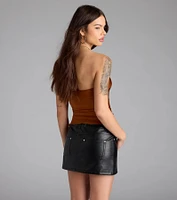 Alluring Muse Cutout Tube Top