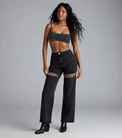 Just For Tonight Rhinestone Bra Top
