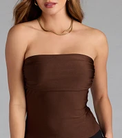 Carefree And Cute Crop Tube Top