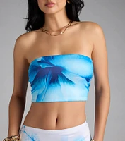 Bold Muse Floral Print Tube Top