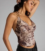 Out The Wild Leopard Crop Top