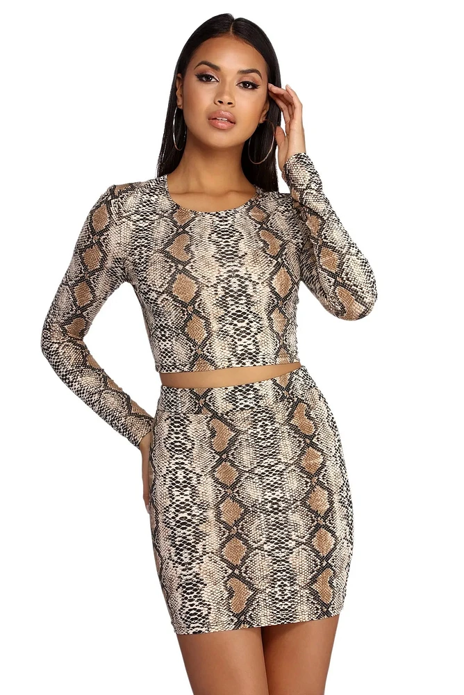 Slither Style Crop Top