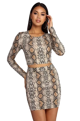 Slither Style Crop Top