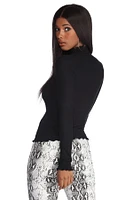 Soft And Sweet Brushed Knit Top