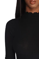 Soft And Sweet Brushed Knit Top