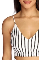 Stripe It Right Crop Top