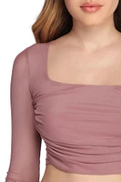 Mesh To Love Crop Top