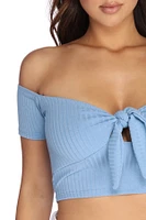 Tied And Sweet Crop Top