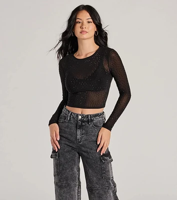 Feel The Heat Stone Crop Top