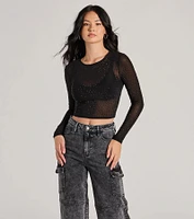 Feel The Heat Stone Crop Top