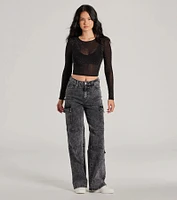 Feel The Heat Stone Crop Top