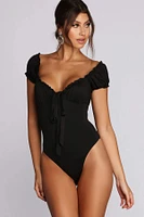 Tie-Front Runner Bodysuit