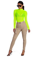 Level Up Neon Mesh Top