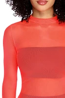 Level Up Neon Mesh Top