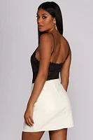 Game, Match, Inset Lace Bodysuit