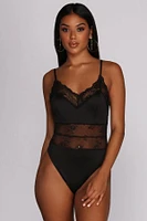 Game, Match, Inset Lace Bodysuit