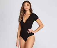 Baby Doll V-Neck Bodysuit