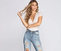 Baby Doll V-Neck Bodysuit