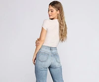 Baby Doll V-Neck Bodysuit