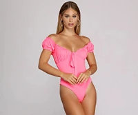 Tie-Front Runner Bodysuit