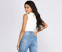 Quaint Cutie Ruffle Bodysuit
