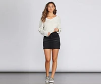 Keep It Raw Edge Sweater