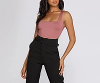 Square Neck Tank Bodysuit