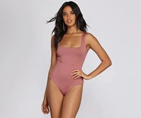 Square Neck Tank Bodysuit