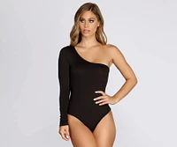 One Sleeve Knit Bodysuit
