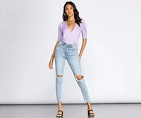 Power Puff Sleeve Bodysuit