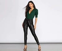 Power Puff Sleeve Bodysuit