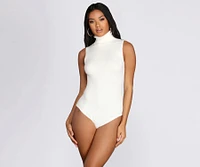 Casual Elevated Turtleneck Bodysuit