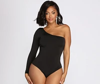 Chic Vibes One Shoulder Bodysuit