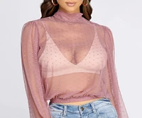 Chic And Sheer Printed Top