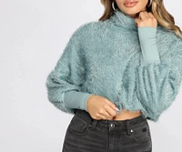 Cozy Cropped Fuzzy Sweater