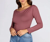 Boat Neck Basic Bodysuit
