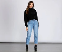 Cozy Chenille Turtleneck Sweater