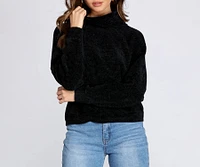 Cozy Chenille Turtleneck Sweater