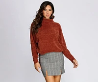 Cozy Chenille Turtleneck Sweater