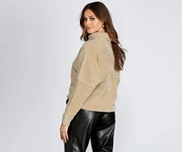 Cozy Chenille Turtleneck Sweater