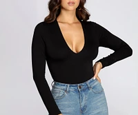 Long Sleeve Knit Bodysuit