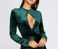 That's A Look Velvet Bodysuit